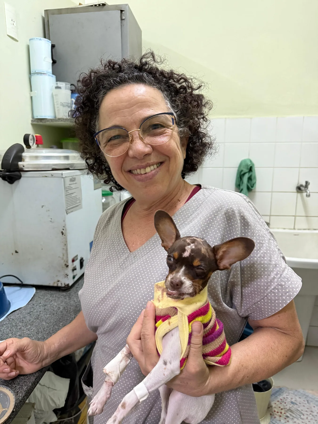 Dra. Denise na clínica