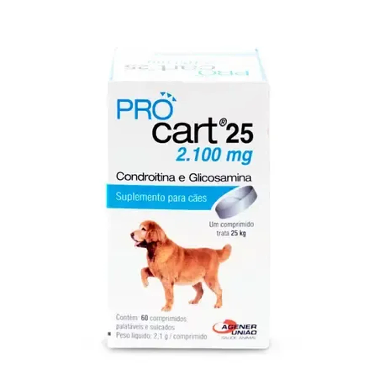 Procart 2100 25kg da marca Agener no Pet Shop Bichos & Cia em Ubá