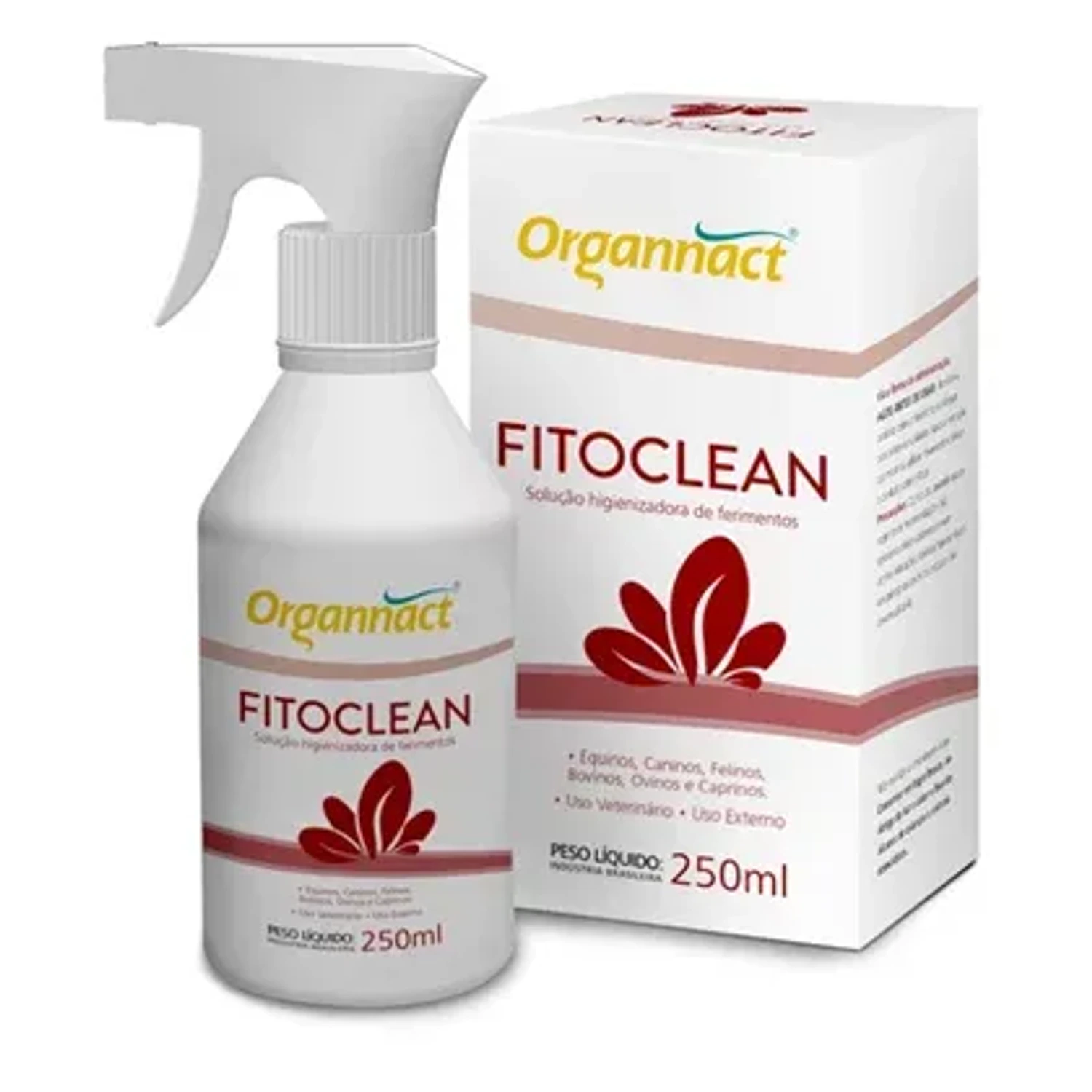 Fitoclean 250ml da marca Organnact no Pet Shop Bichos & Cia em Ubá