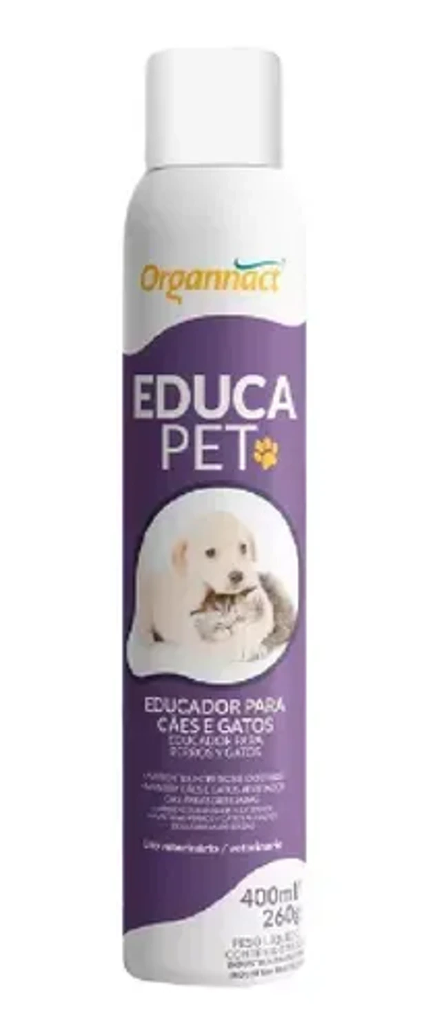 Educa Pet 400ml aerosol da marca Organnact no Pet Shop Bichos & Cia em Ubá