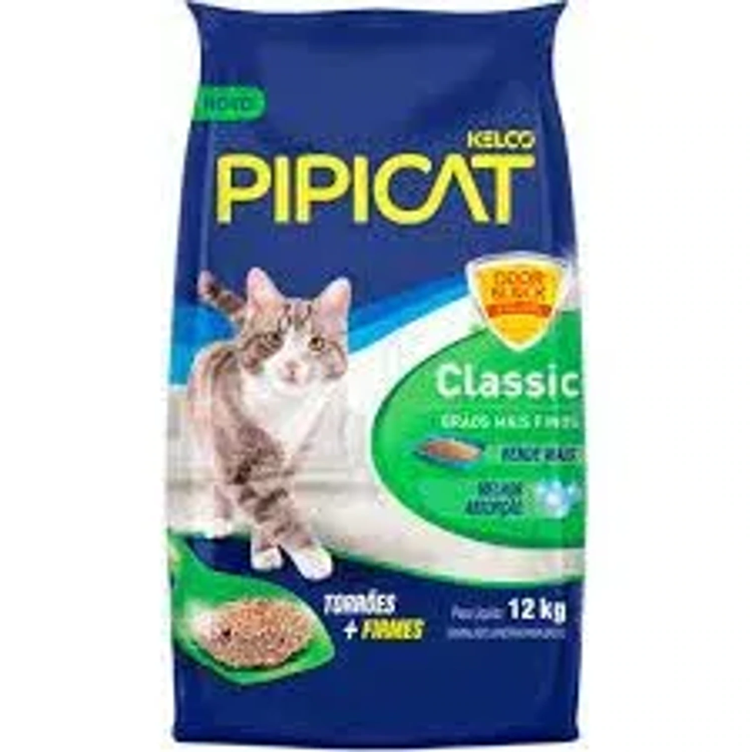 Areia Pipicat Classic 12kg da categoria Higiene no Pet Shop Bichos & Cia em Ubá
