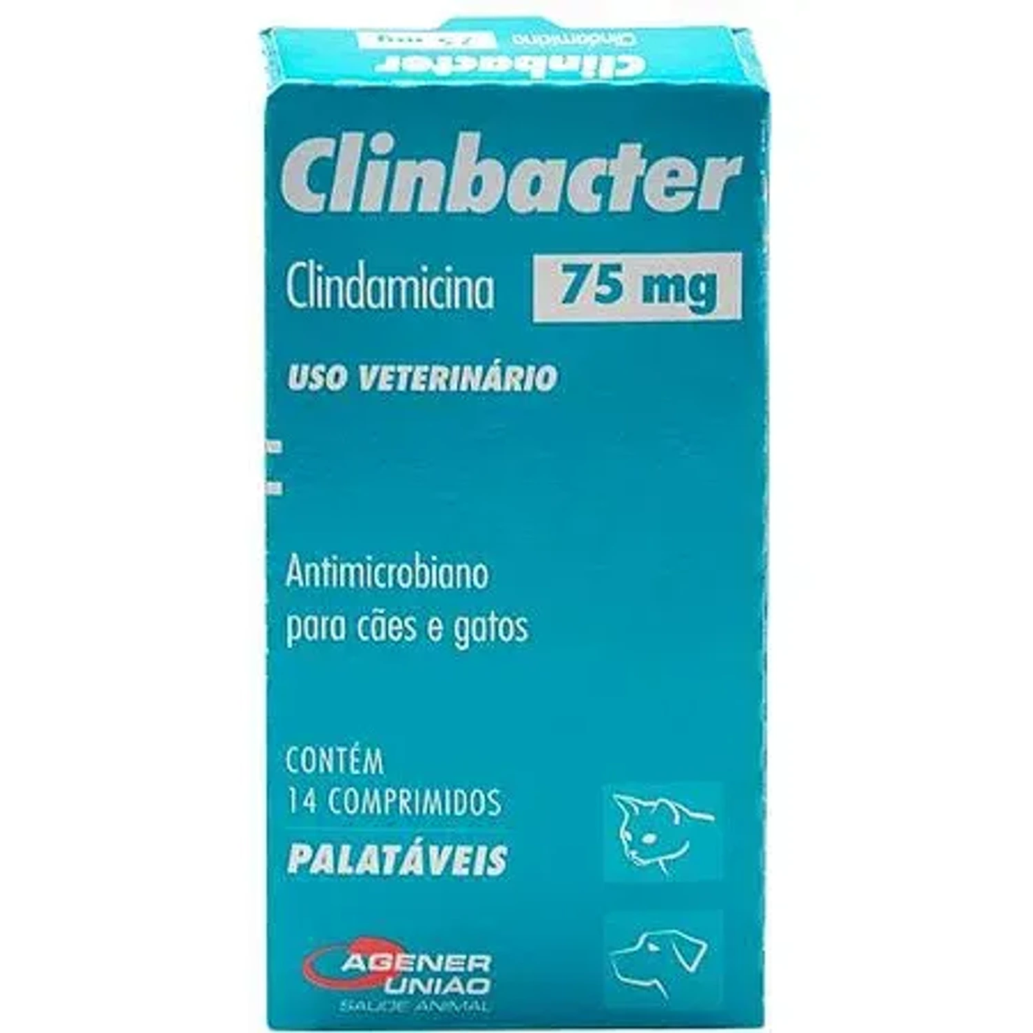 Clinbacter 75 MG da marca Agener no Pet Shop Bichos & Cia em Ubá