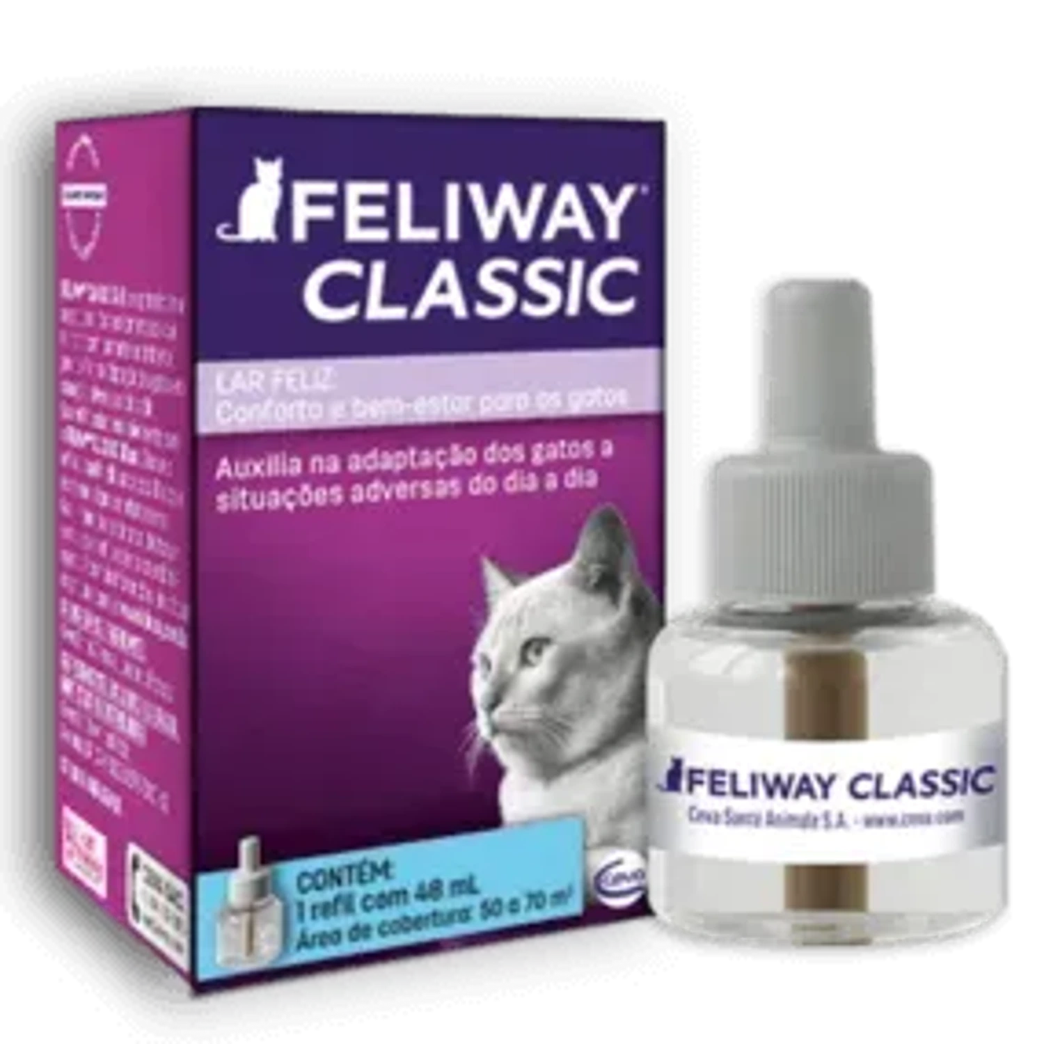 Feliway Classic Refil 48 ml da marca Ceva no Pet Shop Bichos & Cia em Ubá