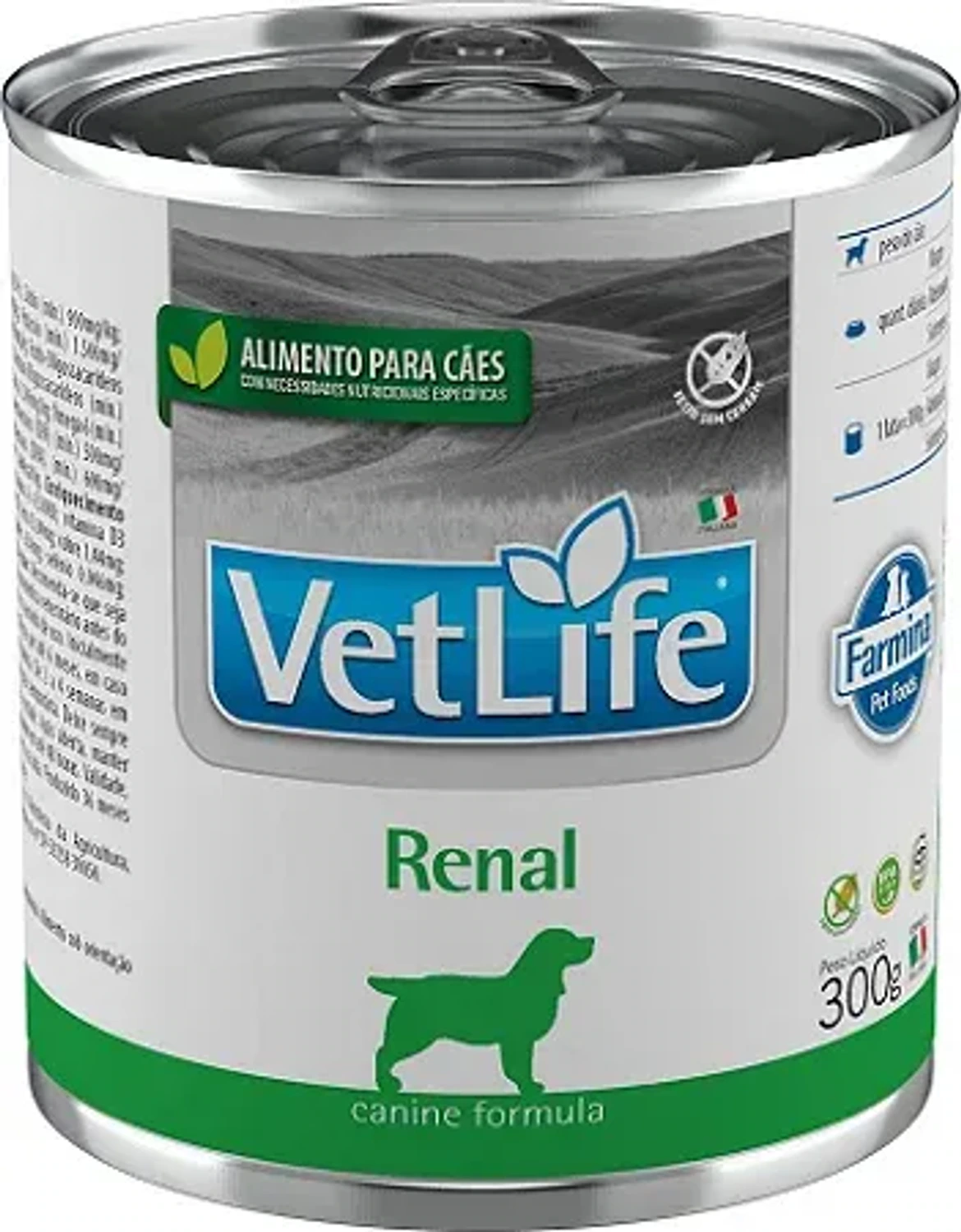 Ração Vet Life Canine Renal 300 grs da marca FARMINA no Pet Shop Bichos & Cia em Ubá