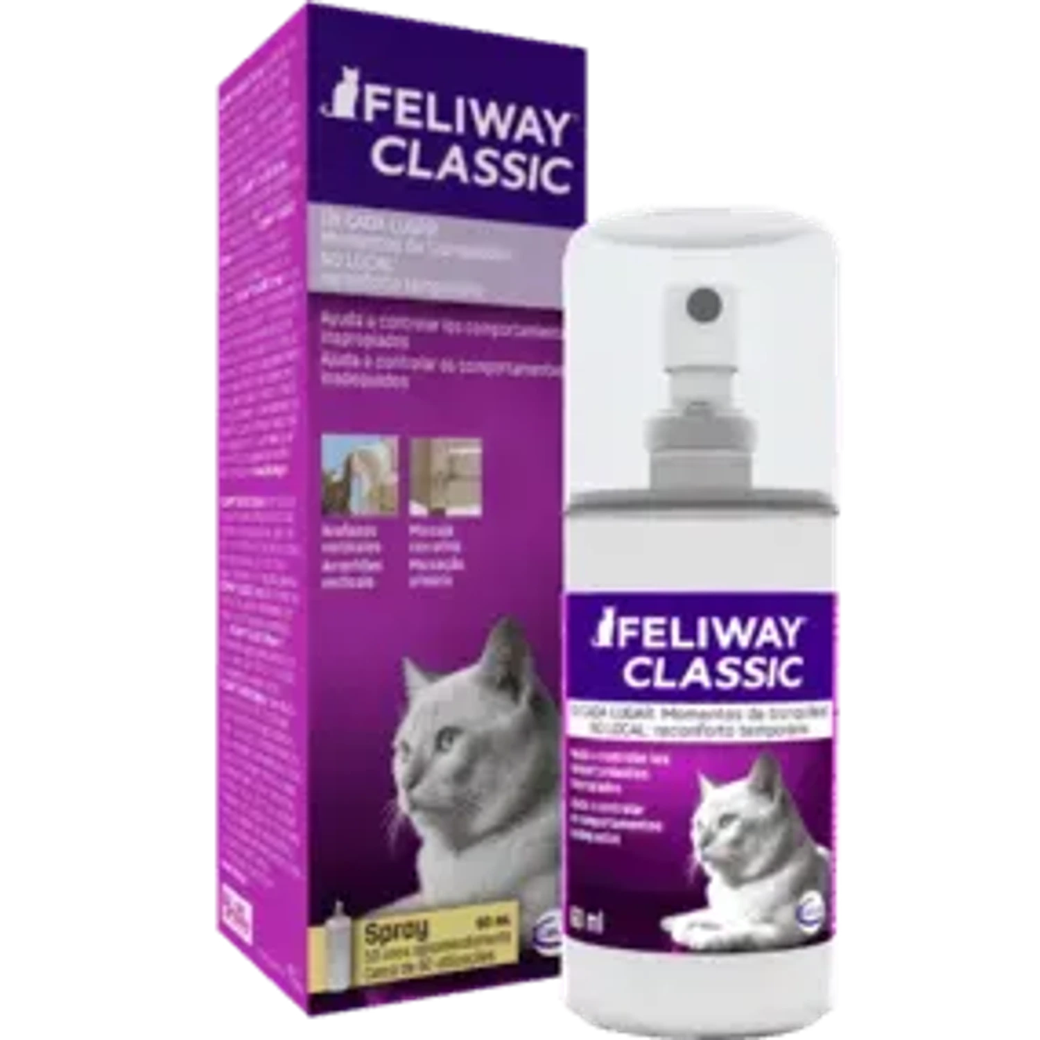 FeliWay Classic spray 60 ml da marca Ceva no Pet Shop Bichos & Cia em Ubá