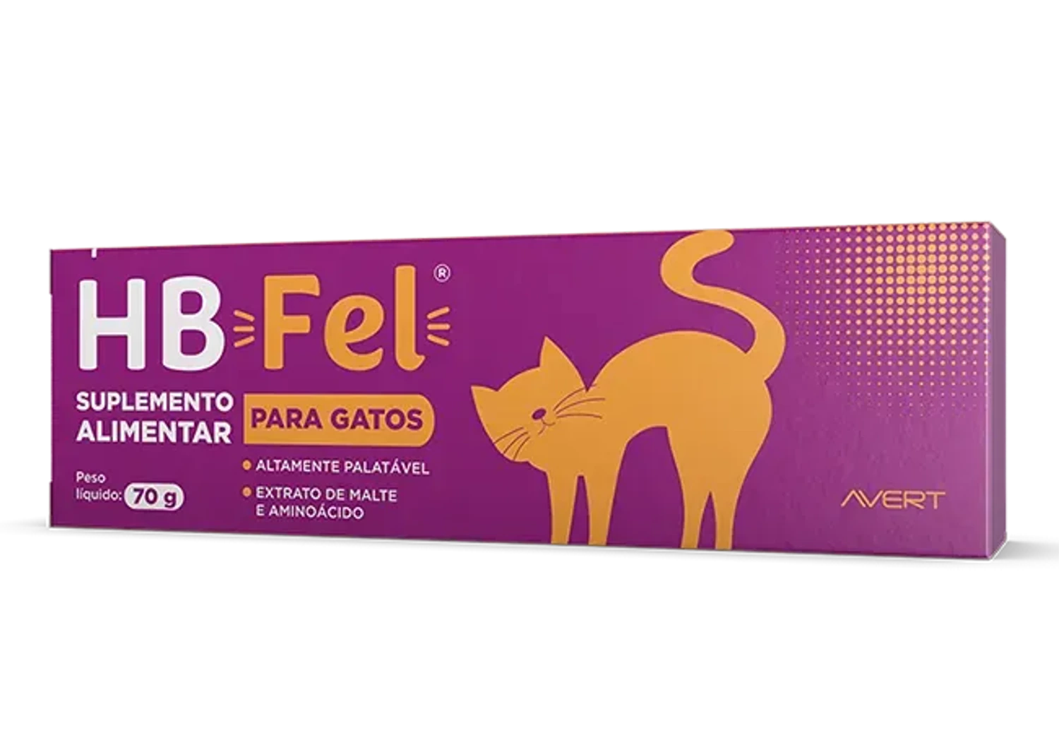 HBFel Pasta 70 grs da marca AVERTS no Pet Shop Bichos & Cia em Ubá