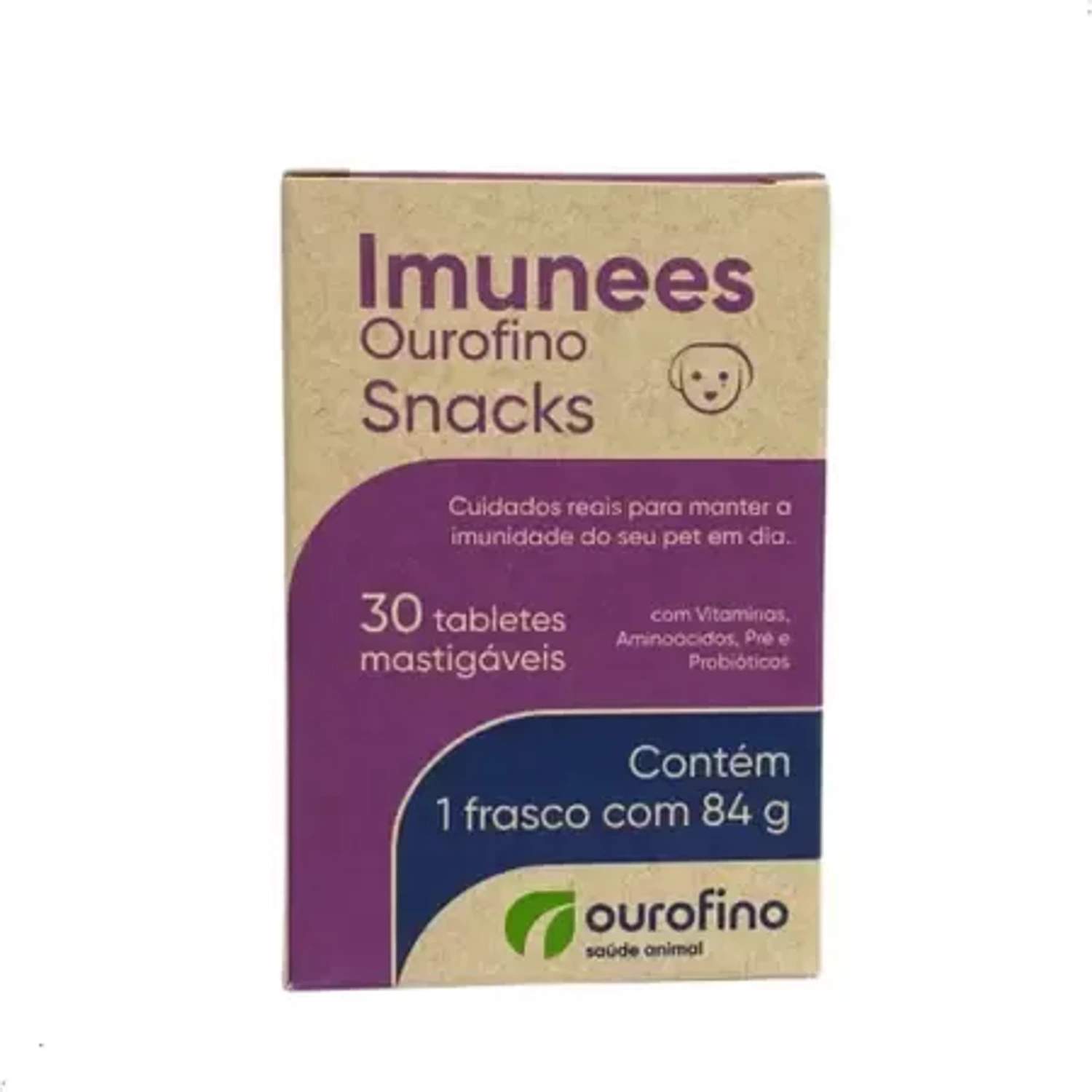 Imuness Snacks da marca Ouro Fino no Pet Shop Bichos & Cia em Ubá
