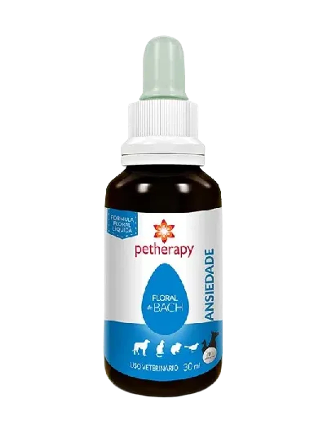 Floral de Bach Ansiedade da marca Petherapy no Pet Shop Bichos & Cia em Ubá