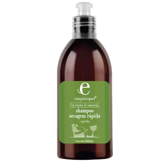 Shampoo Secagem Rápida Empório Pet 300 ml