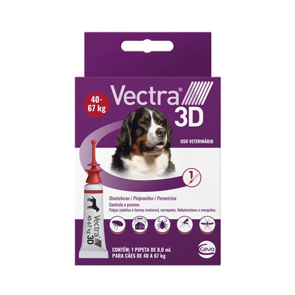 Vectra 3D cães 40 kg a 67 kg