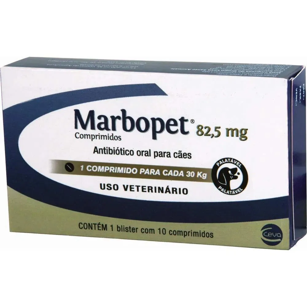 Antibiótico para Cães Marbopet 82,5mg