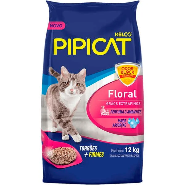 Areia Pipicat Floral 12 kg