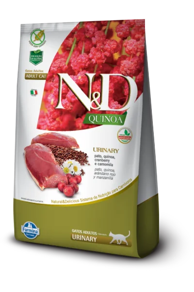 Ração ND Quinoa Felin Adult Urinary Pato 1,5 kg
