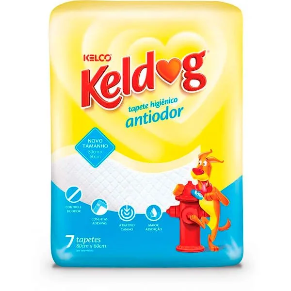 tapete higiênico antiodor perfumado KELDOG com 7