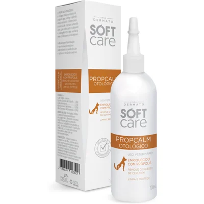 Soft Care Propcalm Otológico 100 ml no Pet Shop Bichos & Cia em Ubá