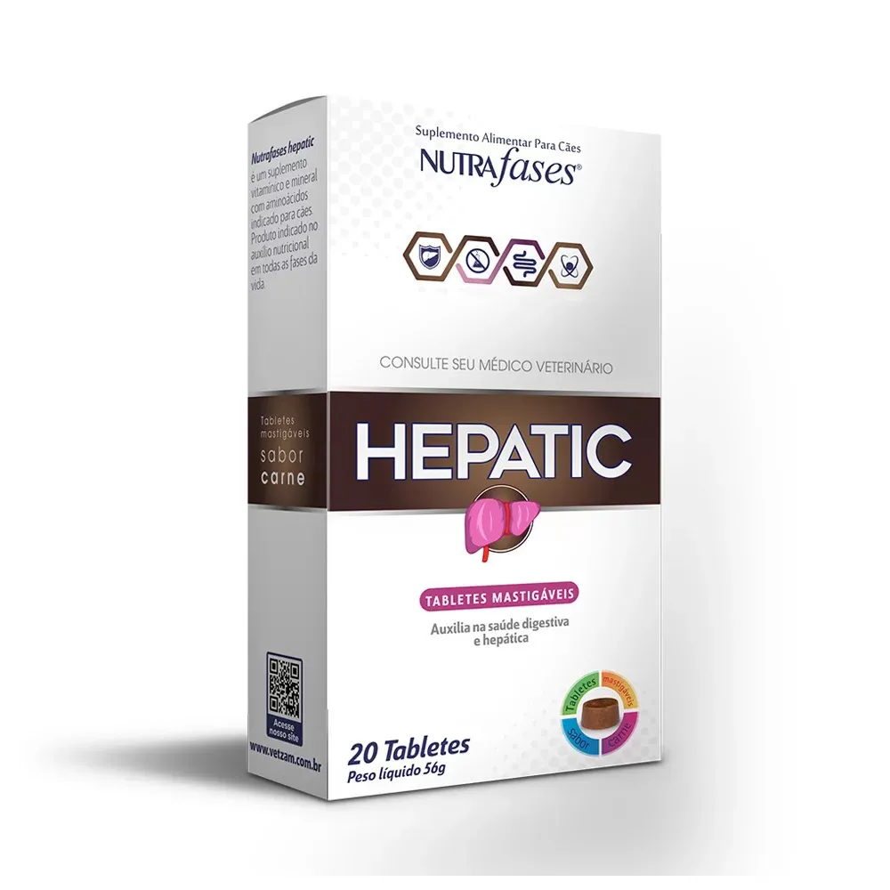 Nutrafases Hepatic Com 20 tabletes