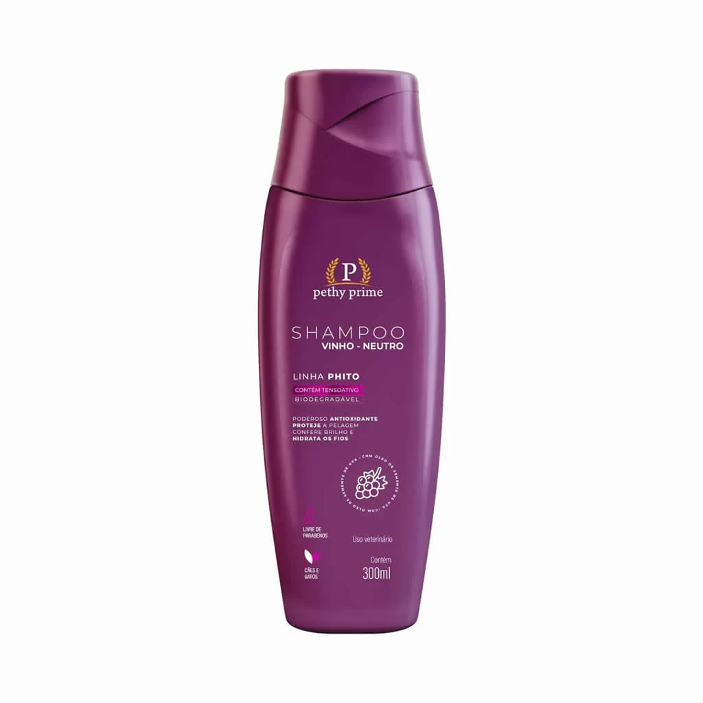 Shampoo Pethy Prime Vinho 300 ml