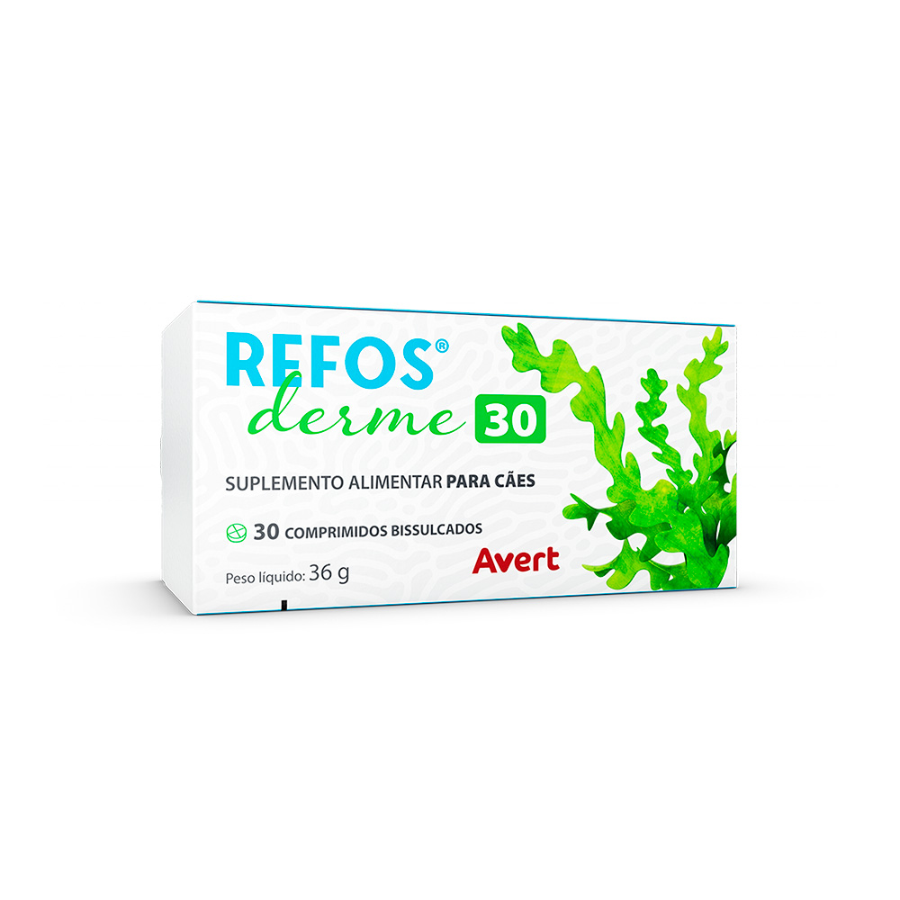 Refos Derme  30 com 30 cápsulas no Pet Shop Bichos & Cia em Ubá