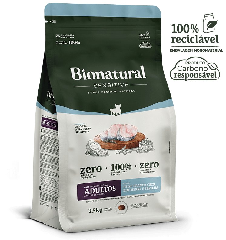 Bionatural Sensitive Cães RP Adultos 15 kg
