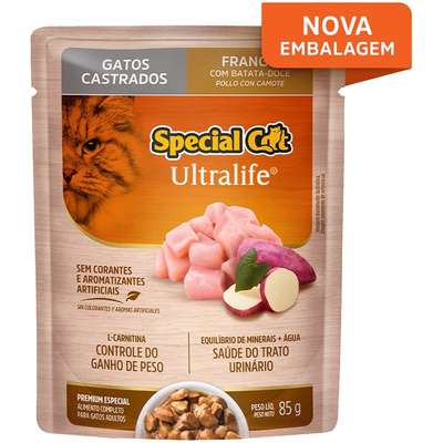 Sachê Special Cat Ultra Castr Frango 85 grs