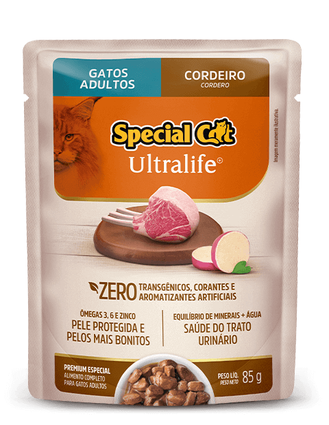 Sachê Special Cat Ultra Adulto Cordeiro 85 grs