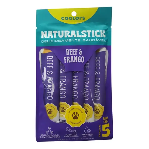 Display Natural Stick DOG Sabor Beef  & Frango  COM 5 no Pet Shop Bichos & Cia em Ubá