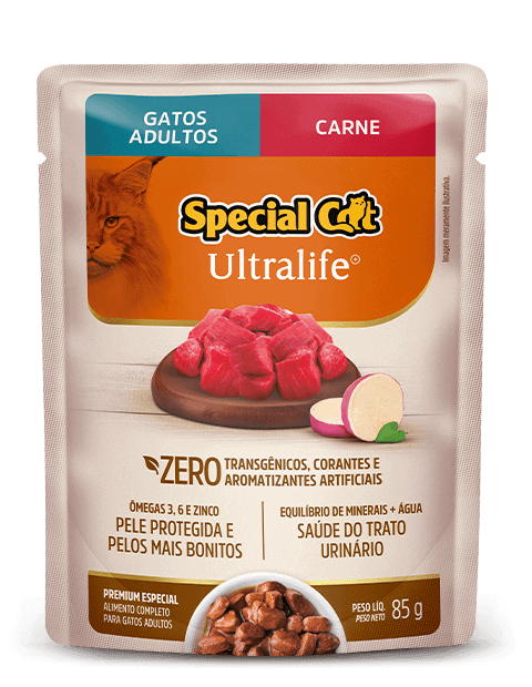 Sachê Special Cat Ultralife Adulto Carne 85 g