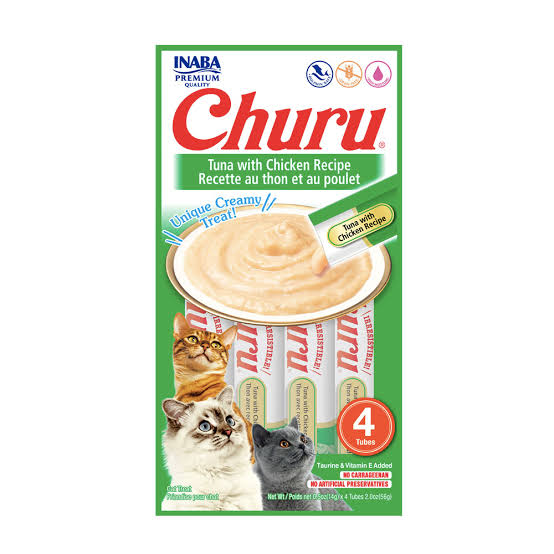 Churu Para Gatos Atum Com Frango (Blister Com 4 unidades)
